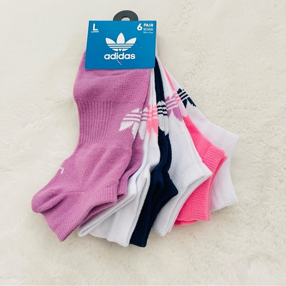 adidas Accessories - Adidas Vibrant Ankle No Show Socks 6 pairs